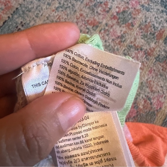 Cotton:On cotton cropped sweater in rainbow stripe print - Picture 5 of 7